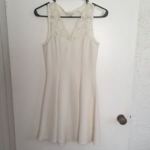 White dress with lace accents